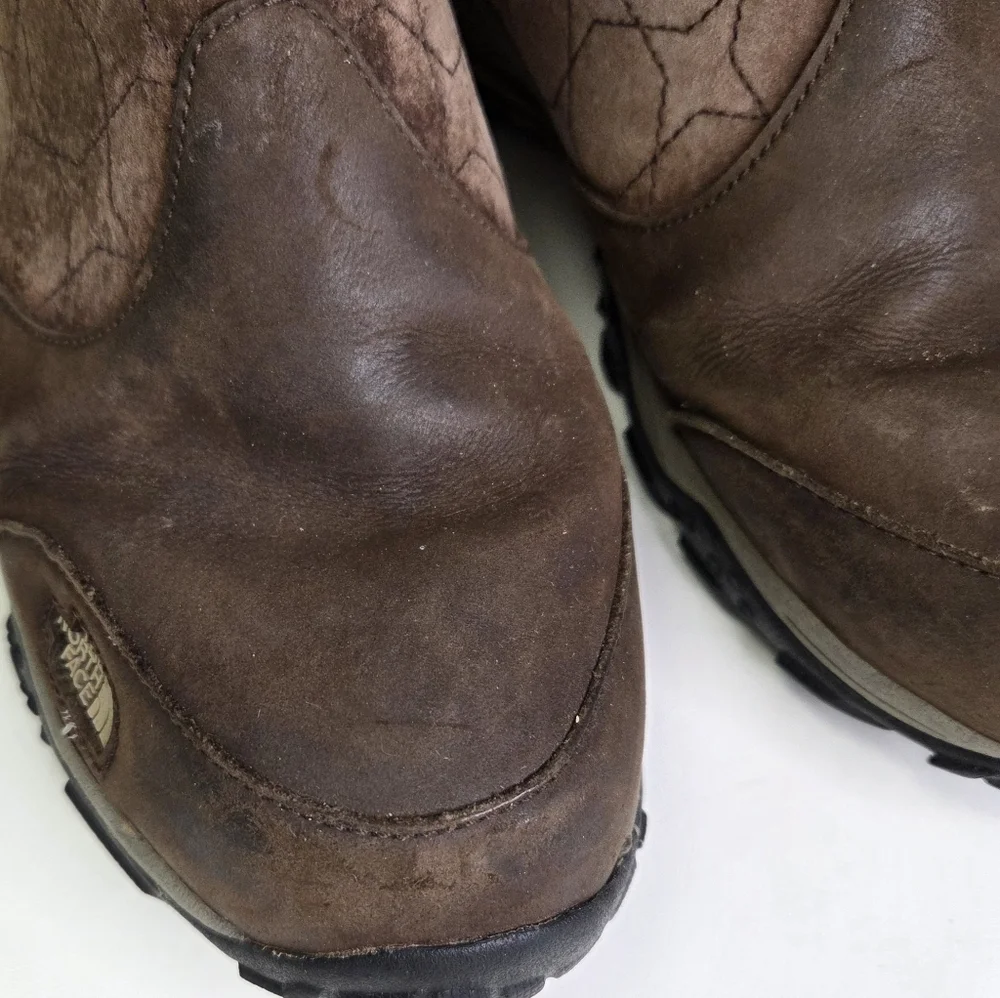 The North Face Primaloft Womens Winter‎ Insulated Brown Boots Back Zip Size 10